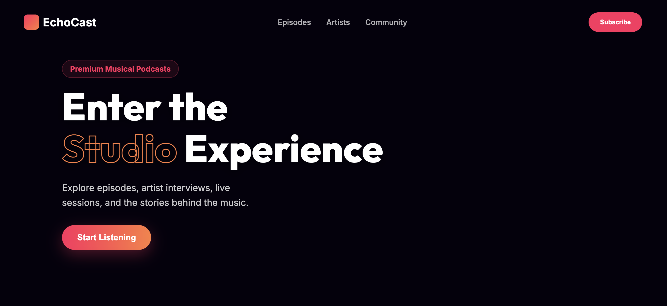 EchoCast — Music podcast archive (curated)