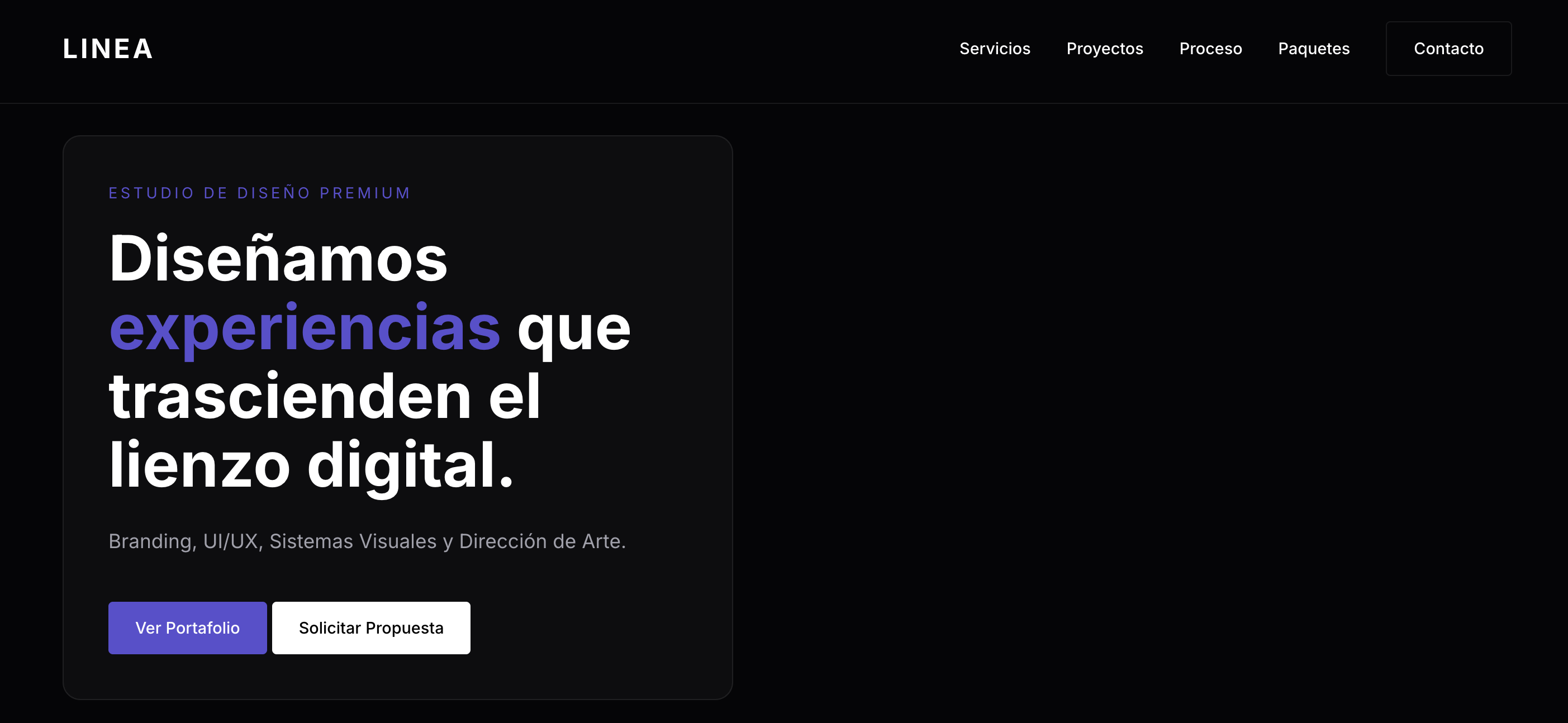 Linea — Minimal design studio
