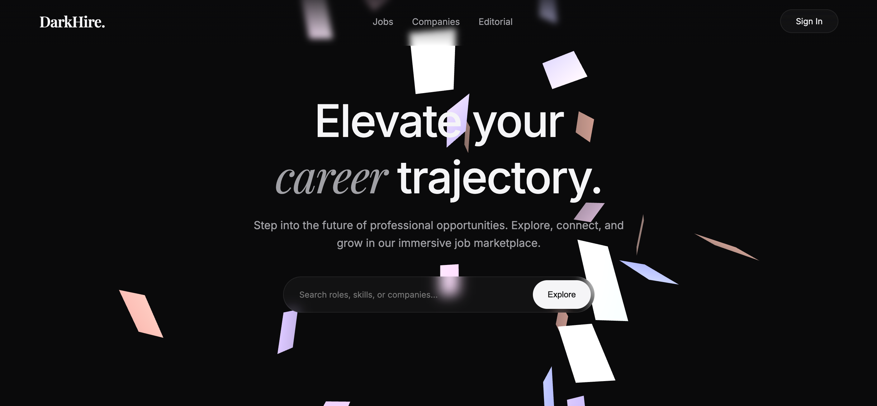 Dark (HTML + Tailwind)