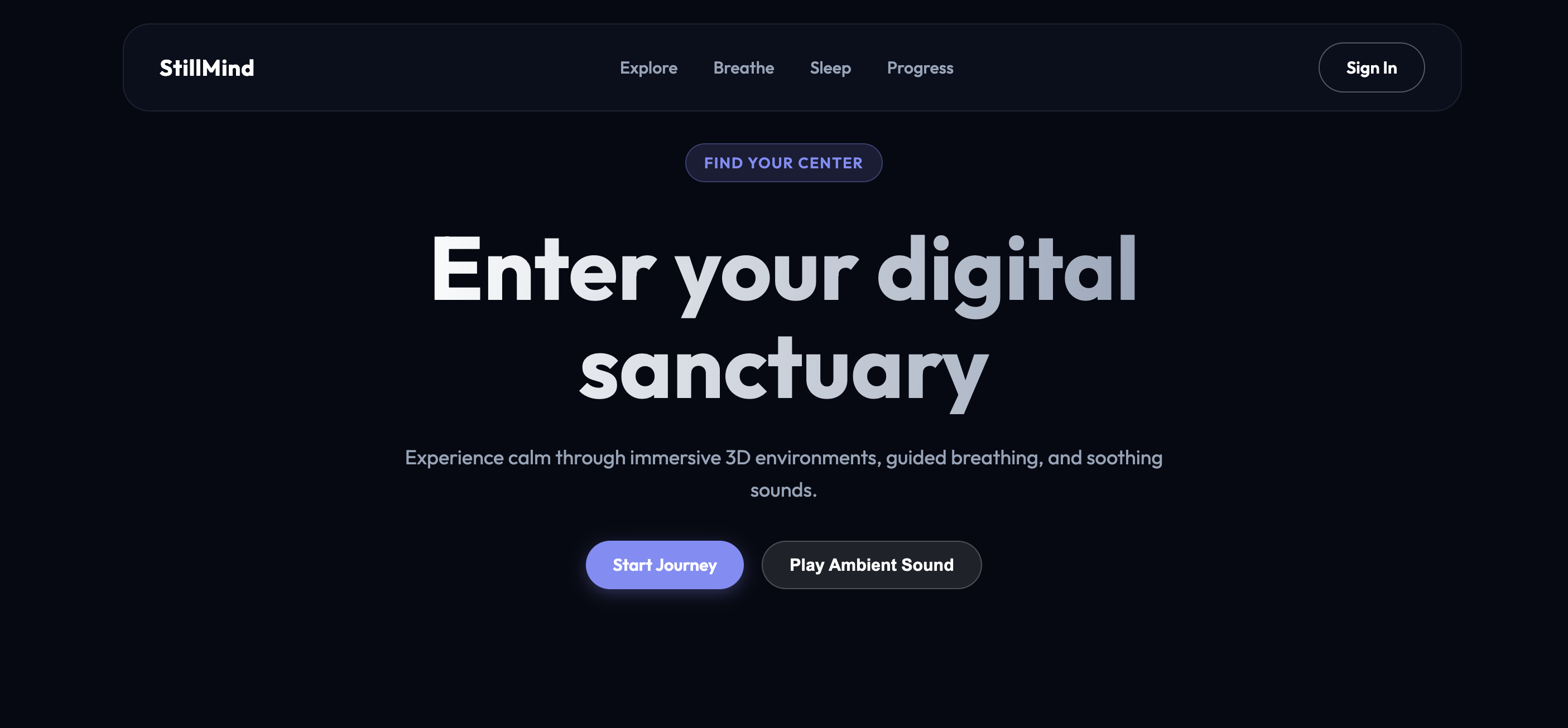 StillMind — Meditation app for sleep and calm