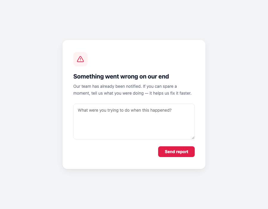 Feedback form sample