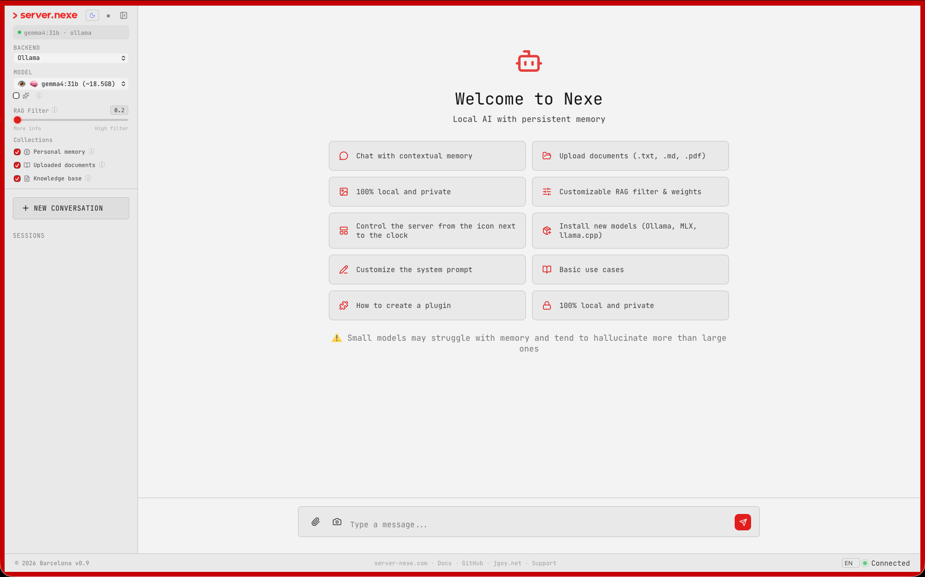 Web UI โ light mode