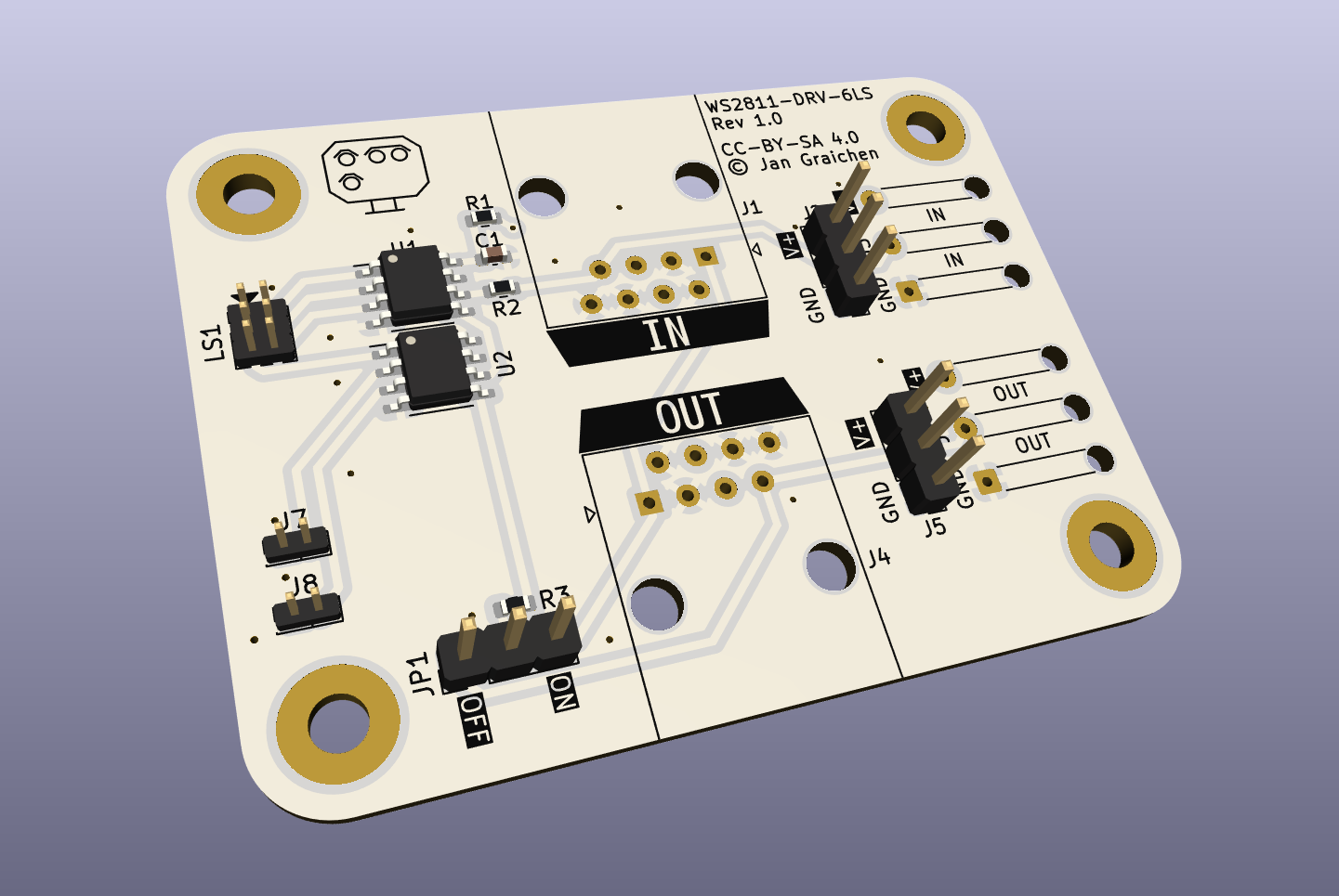 WS2811 LED Driver 6LS (1 Lichtsperrsignal), from the project README