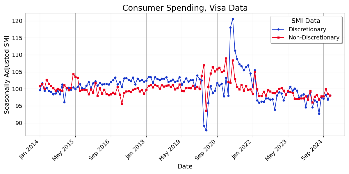 Visa Spending Plot