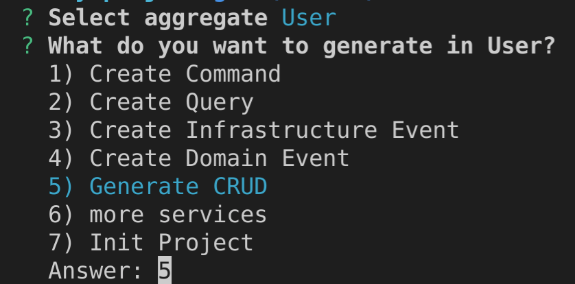 generate crud