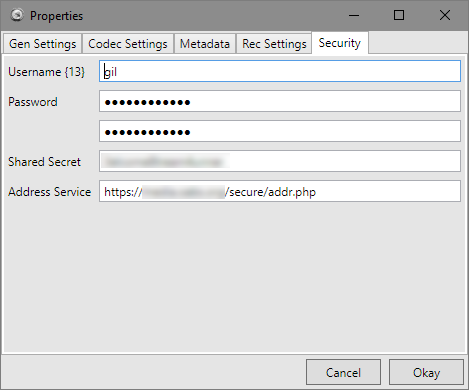 Securitysettings