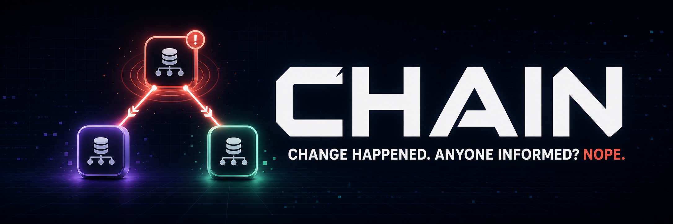 CHAIN — Change Happened. Anyone Informed? Nope.