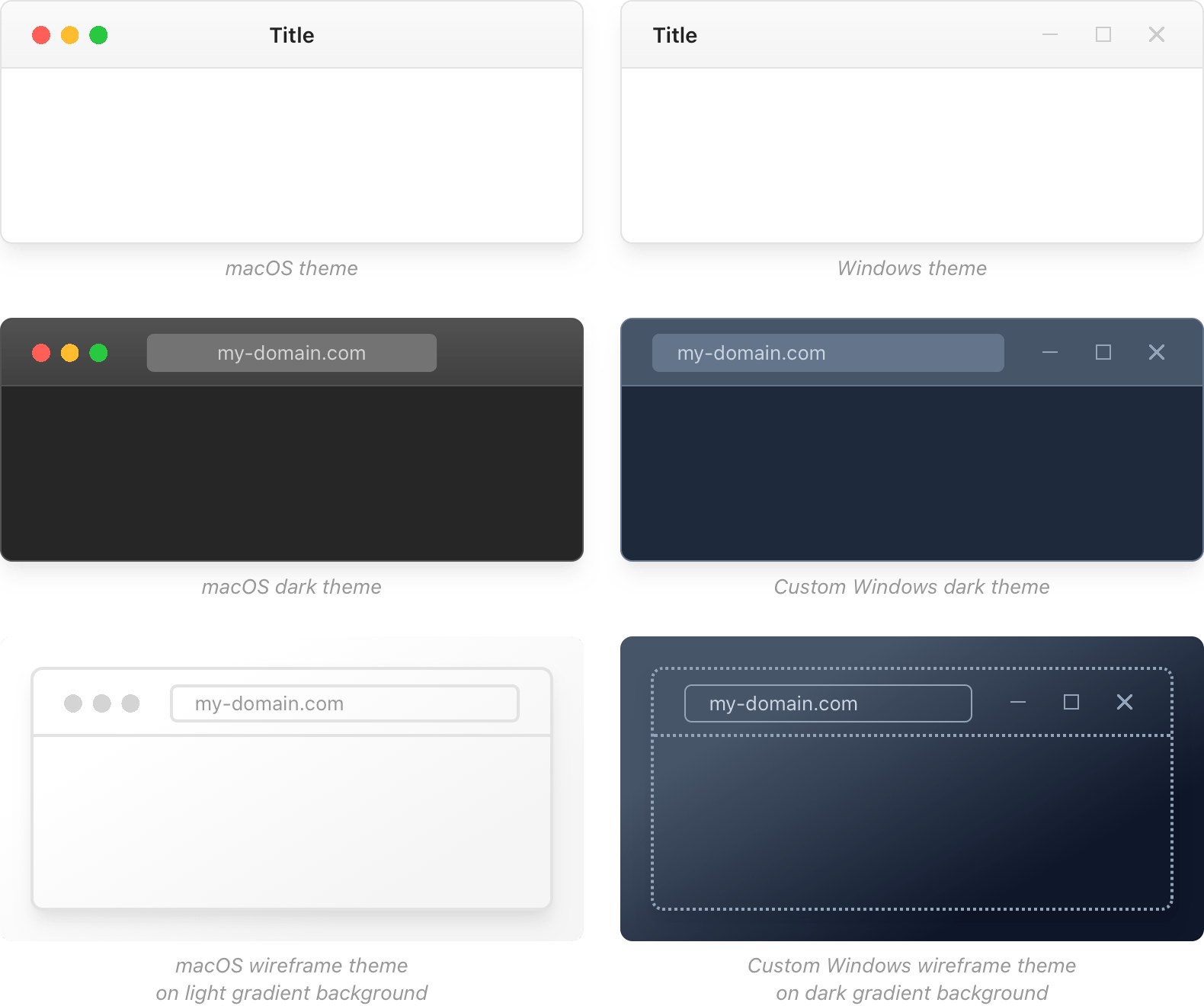 Screenshot of CSS device frames