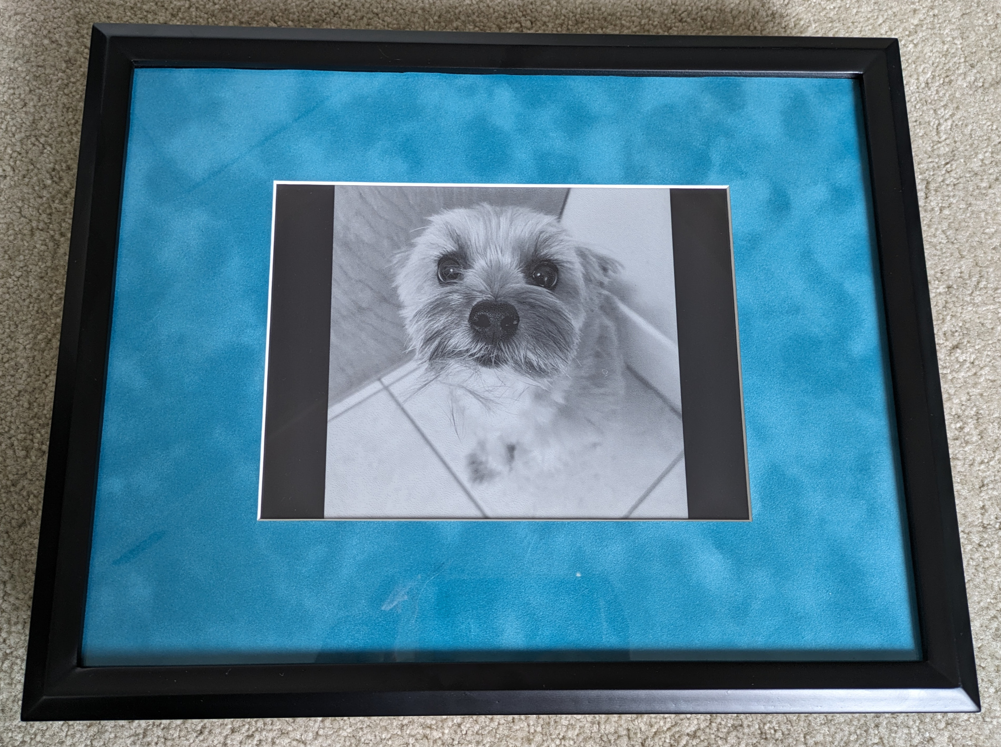 Photo of the completed picture frame