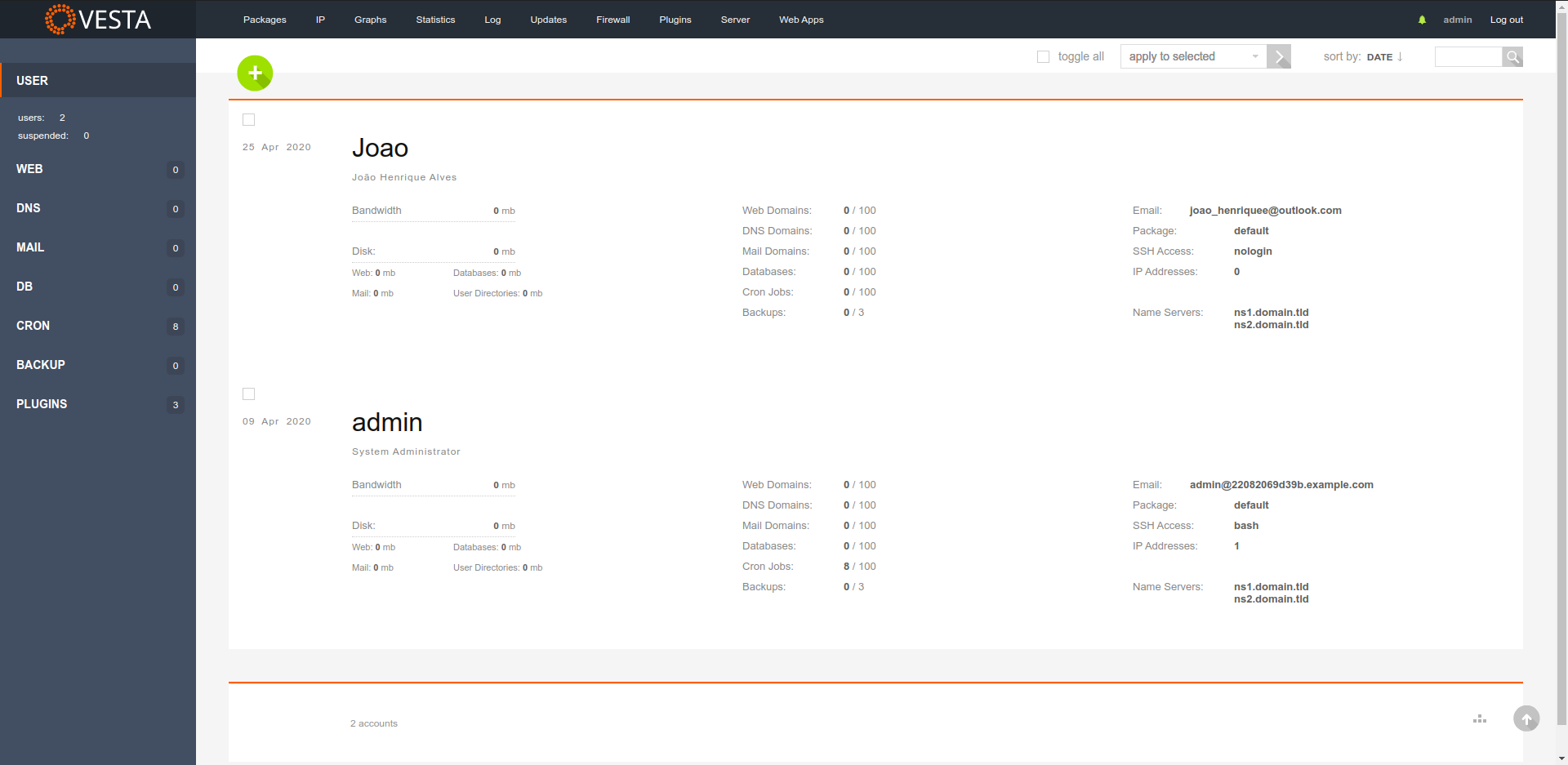 mweb control panel login