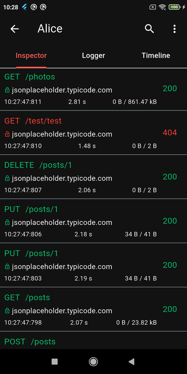 Calls List