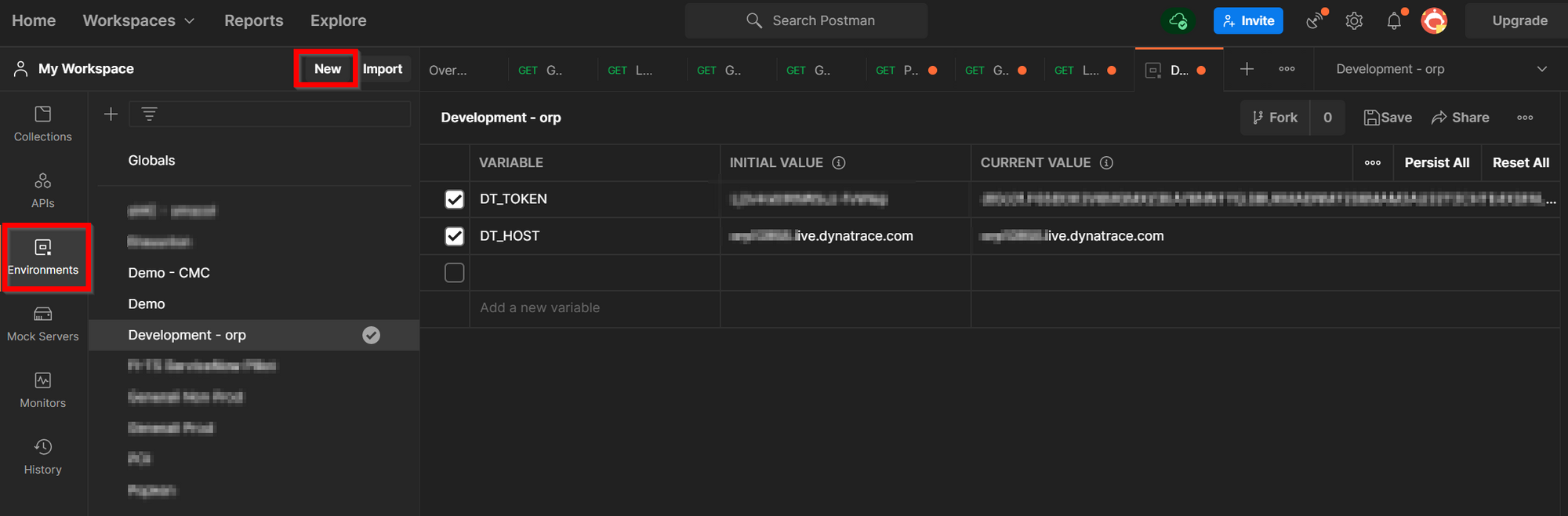 Dynatrace API Postman Collections