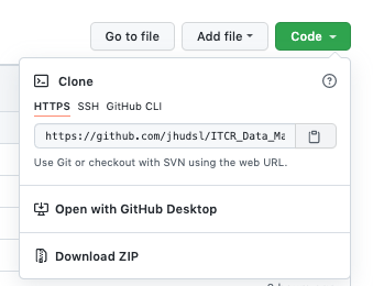 Clone the GitHub repo to work on the files on your local machine