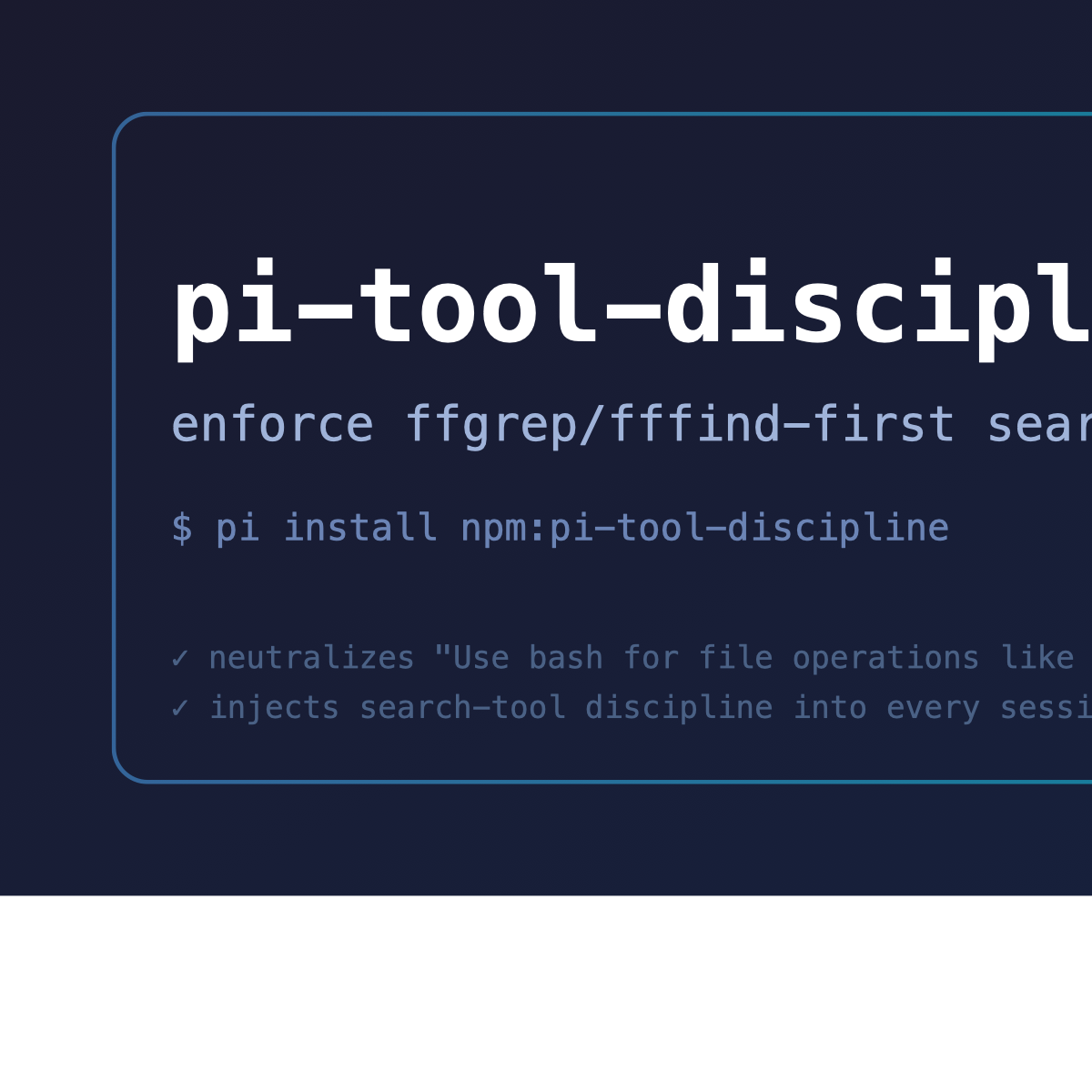 pi-tool-discipline screenshot 1