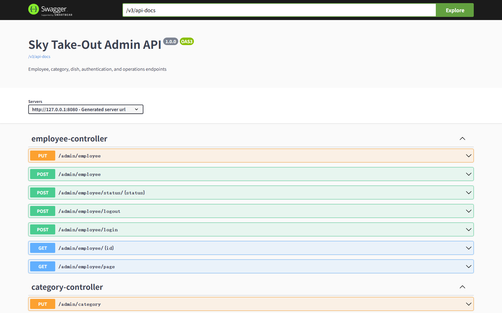 Live Swagger UI