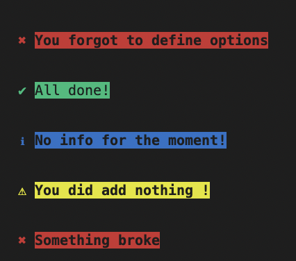 null cli-alert screenshot