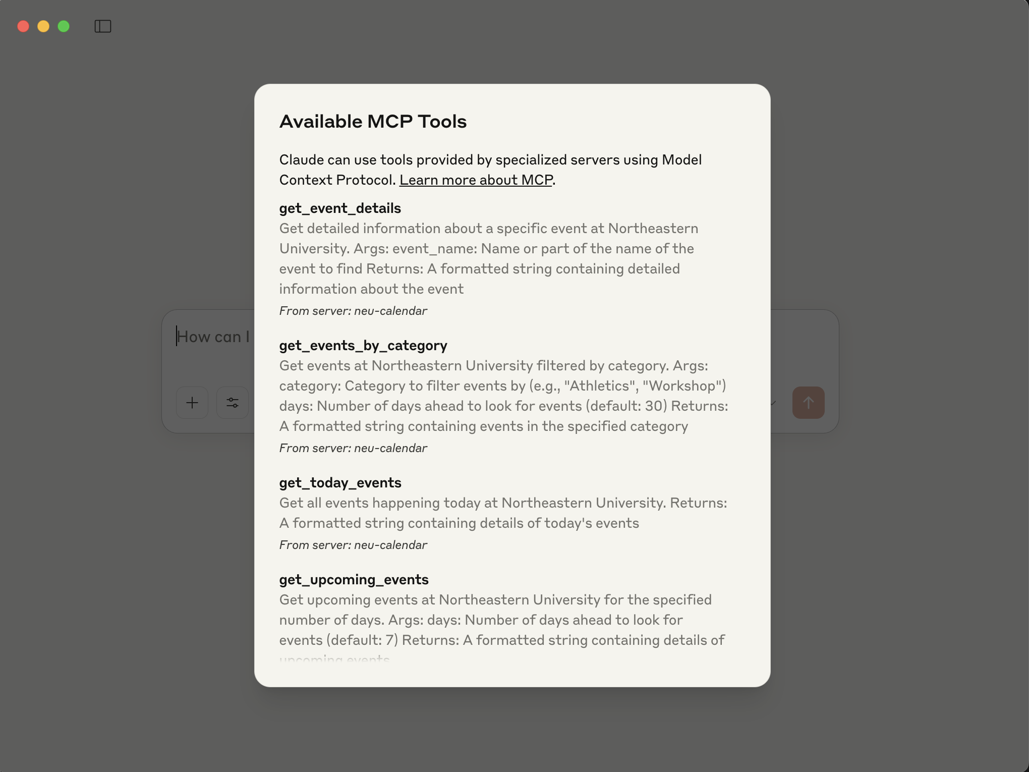 Available MCP Tools