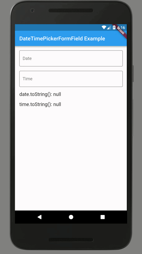 Flutter TextFormField Integrates The Date and Time Picker Dialogs