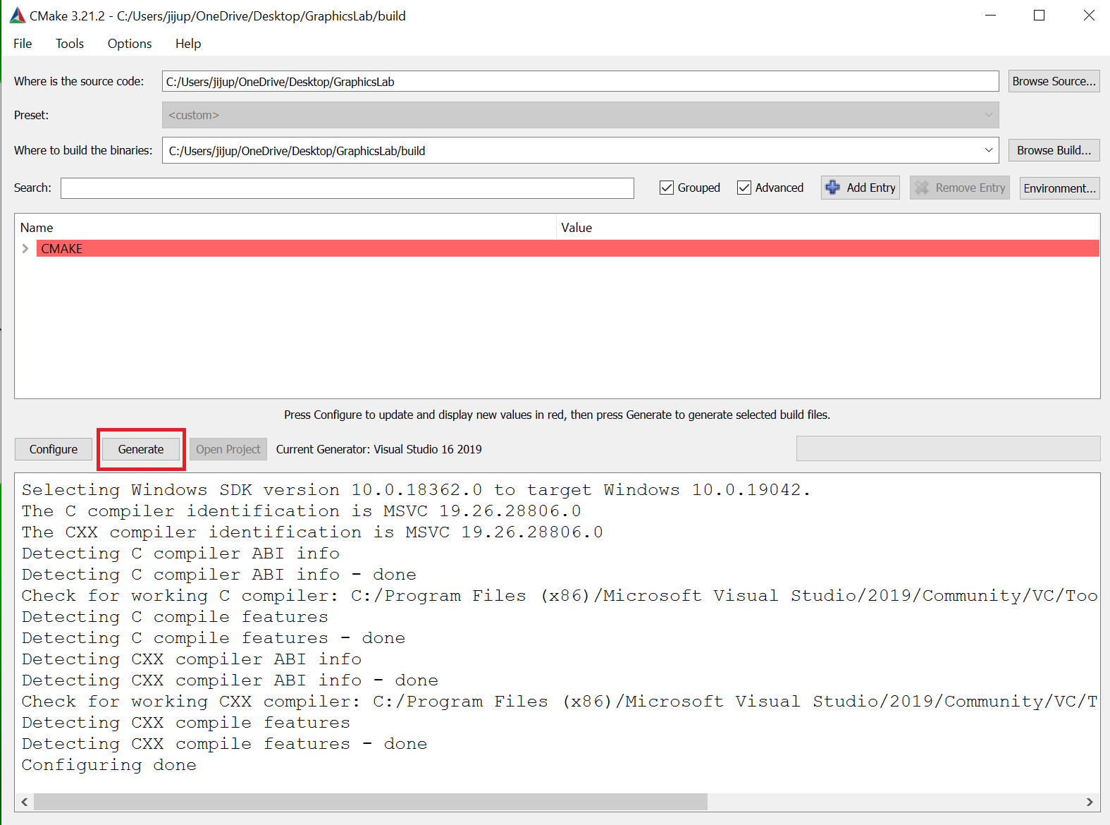 Generating the solution file