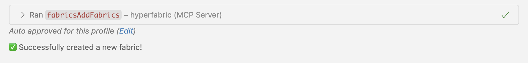 Hyperfabric MCP Setup