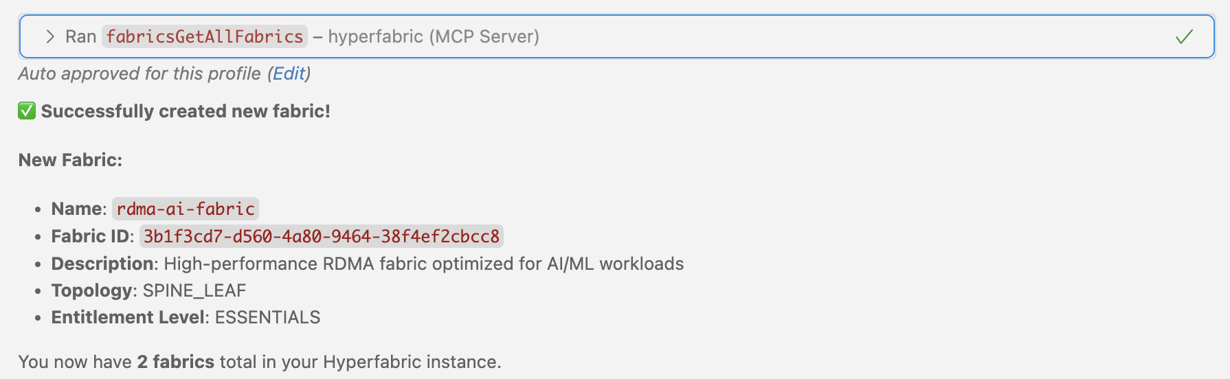 Hyperfabric MCP Setup