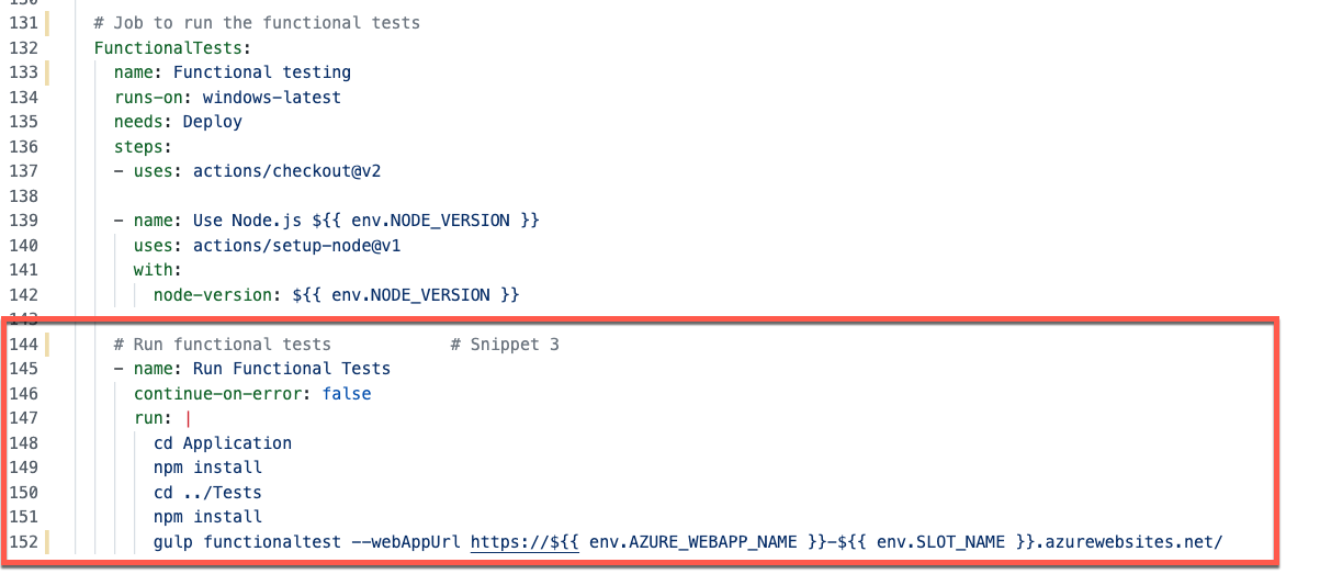 Change functional test to test the slot