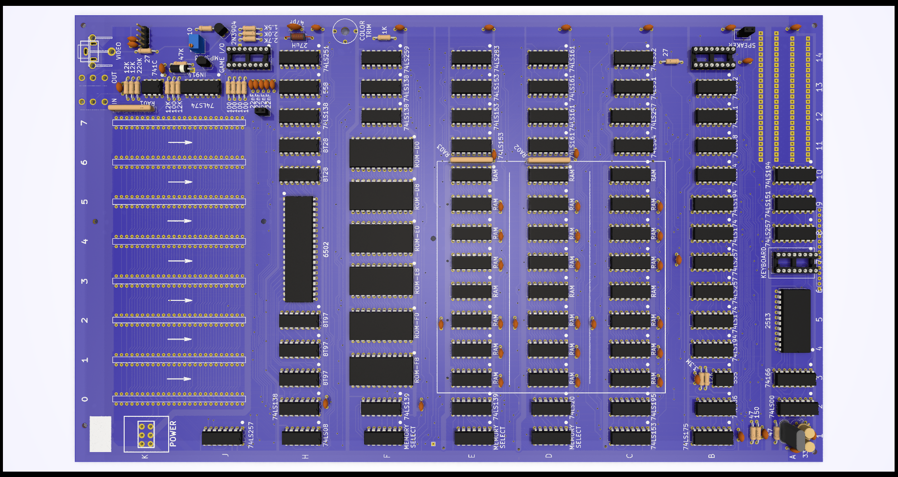 Render of reproduction board