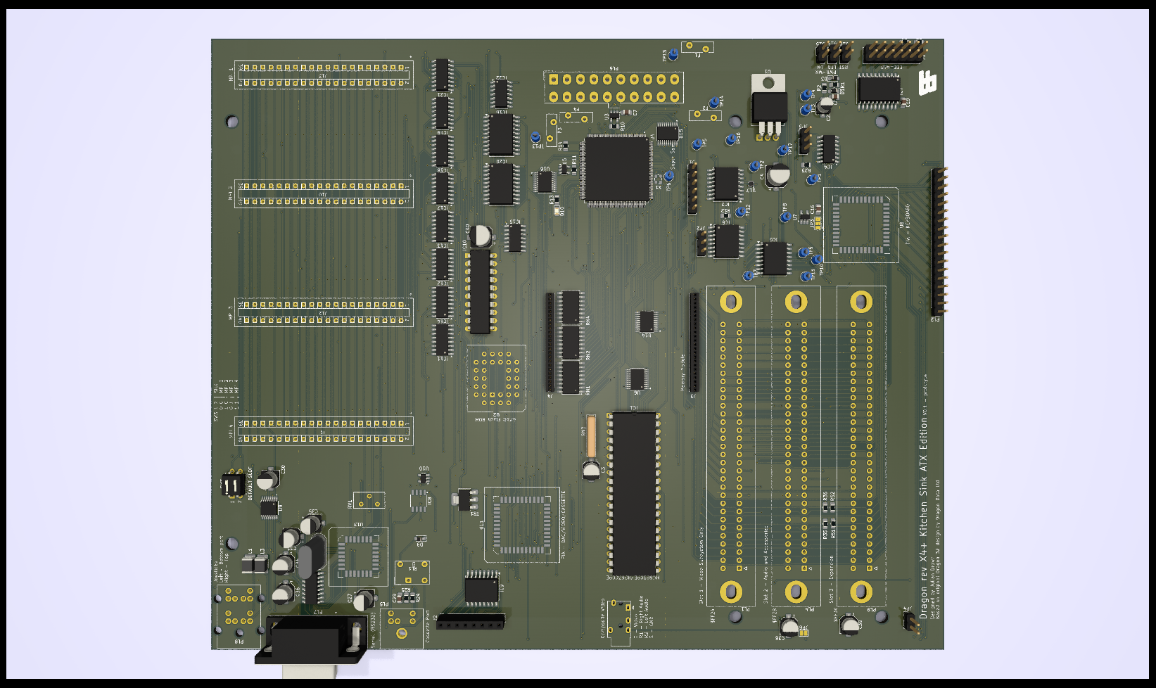 Render of Dragon PCB