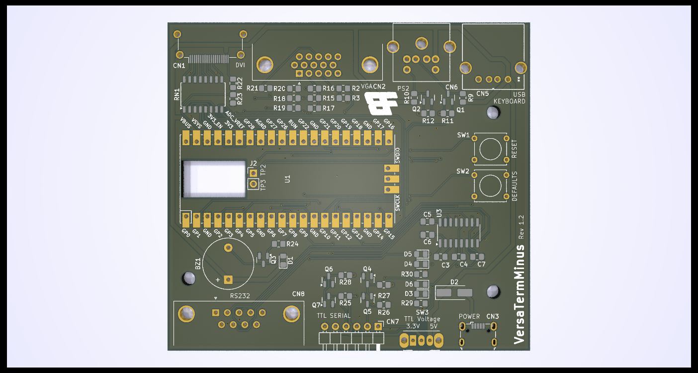 render of VersaTermMinus PCB