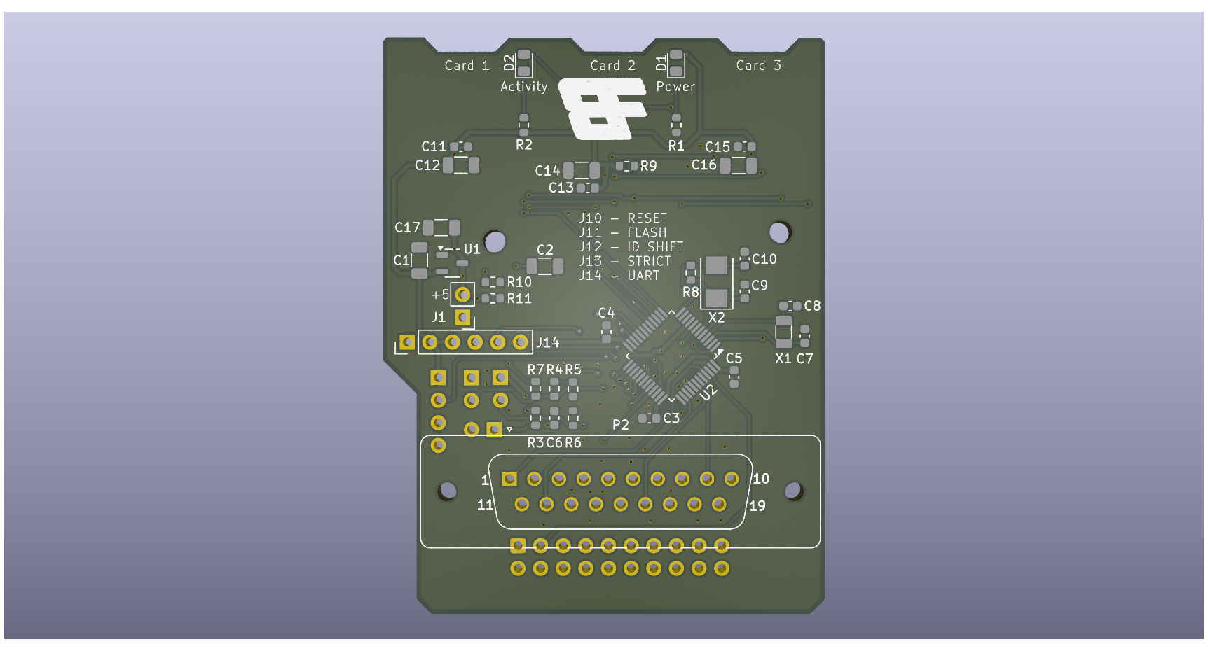 Render of PCB