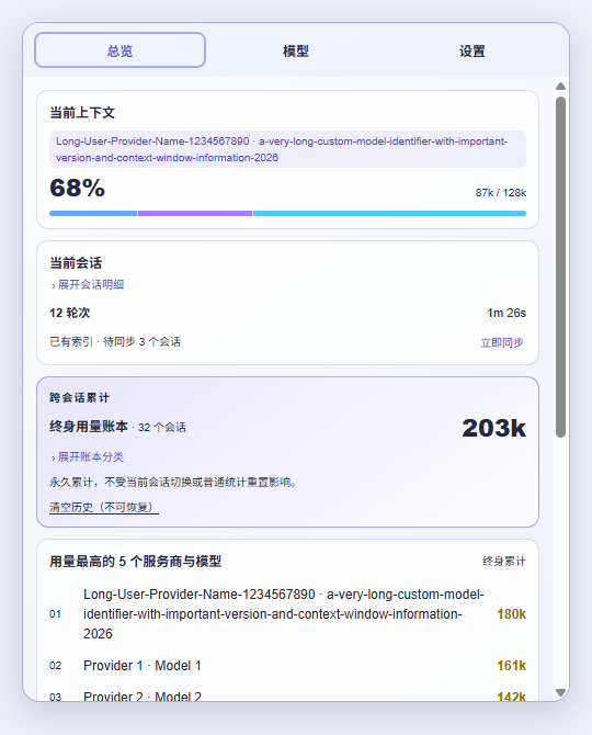 浅色总览
