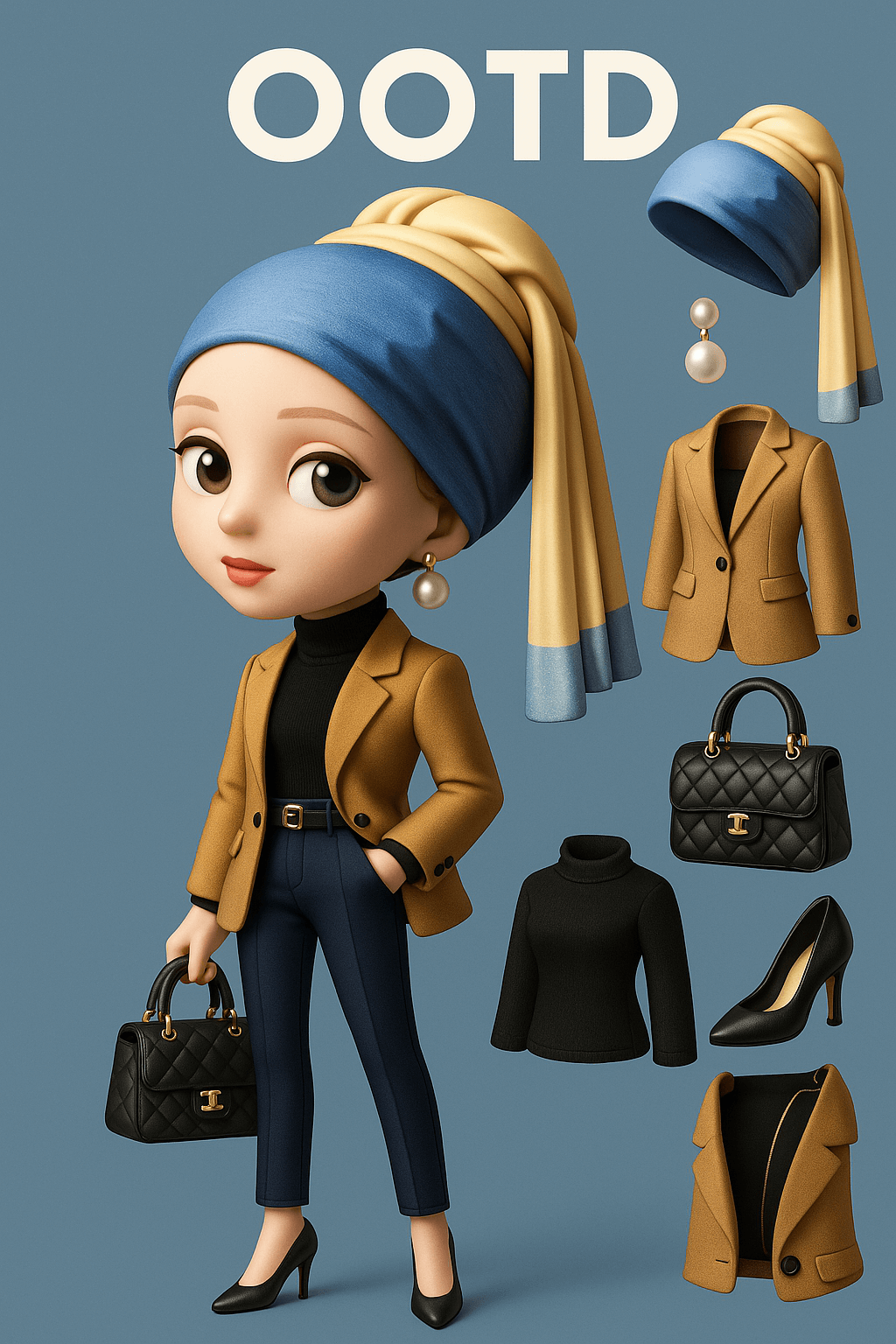 名画人物 OOTD 示例图