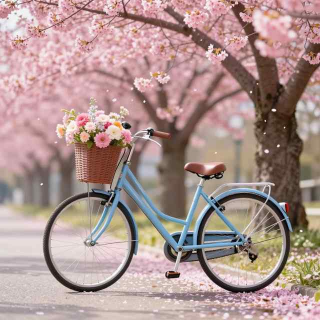 cherry-blossom-bike