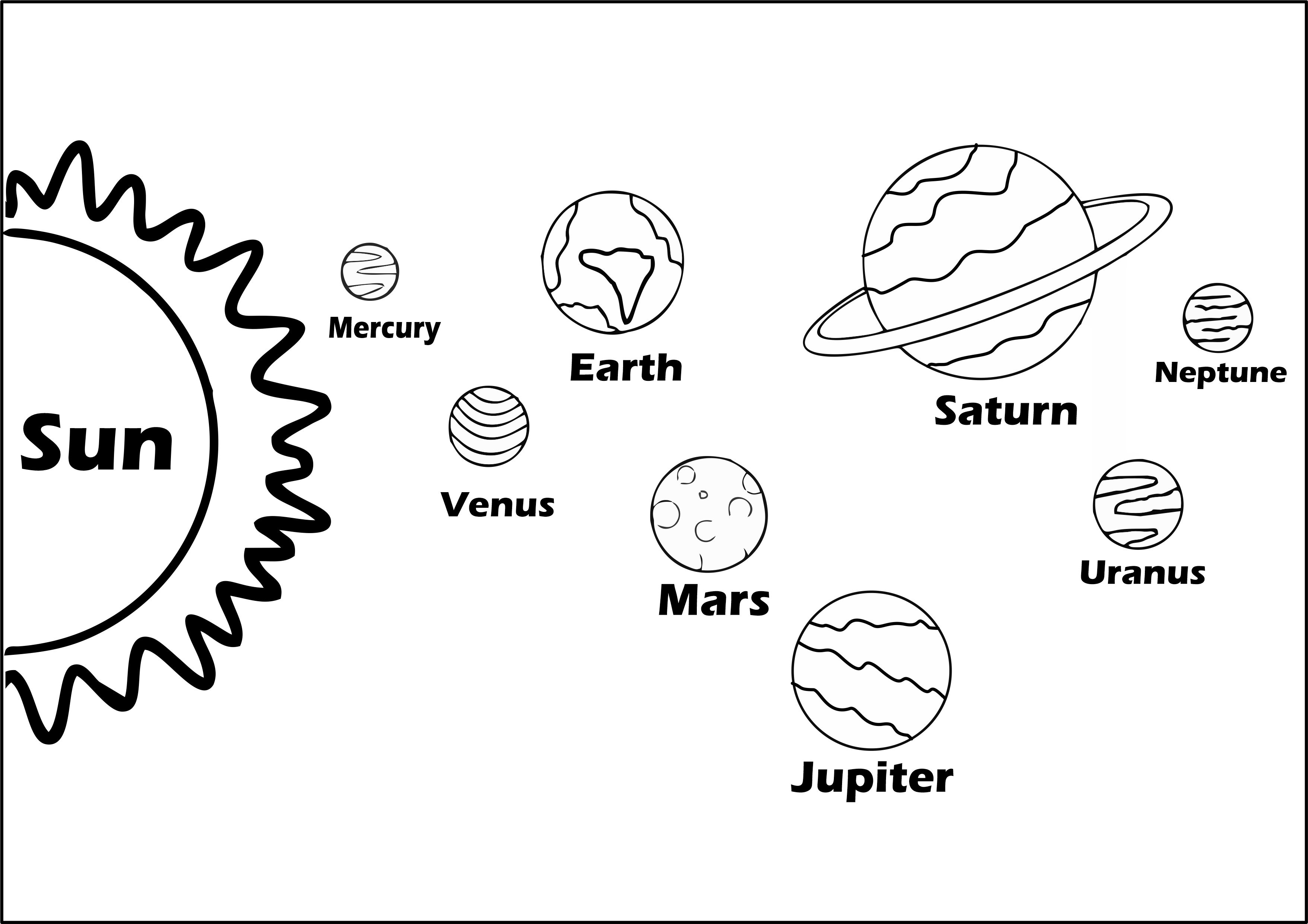 Solar System Coloring Pages for Kids