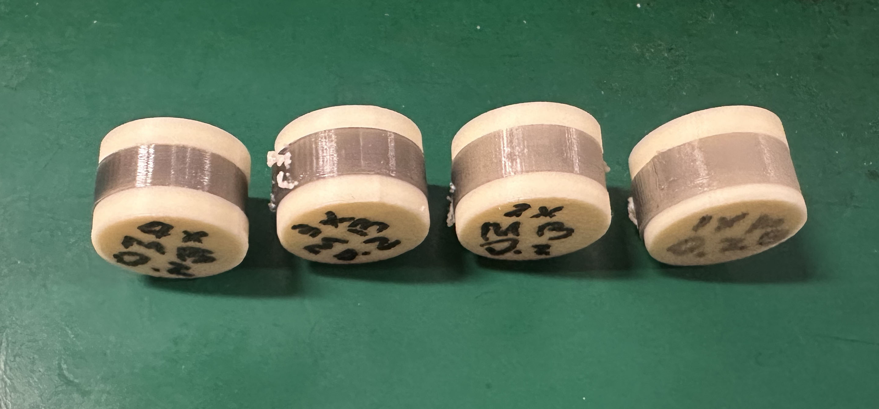 15mm 圆柱上的 CL=4 到 CL=1