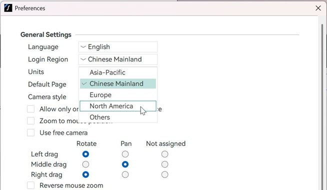 Language and region preferences