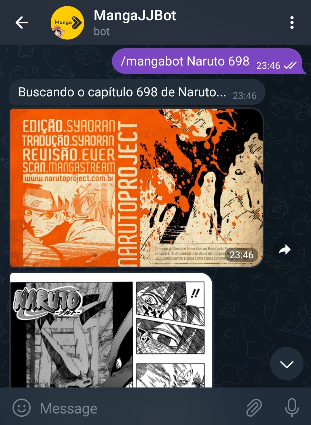 Chatbot Manga Reader - WhatsApp e Telegram · jjeanjacques10 · TabNews