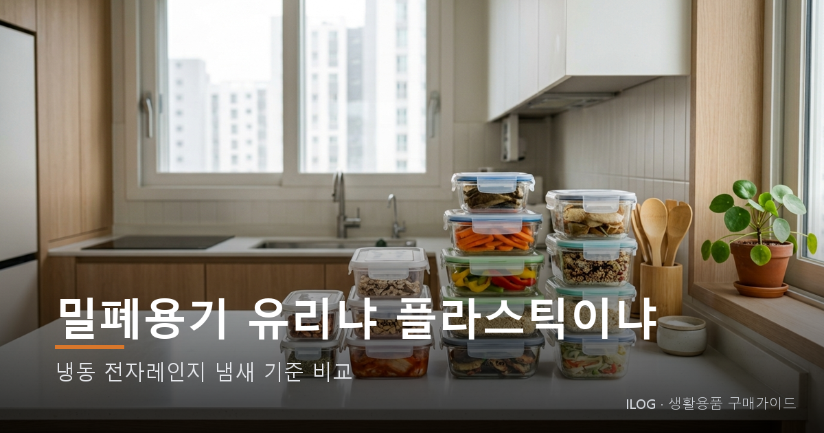 밀폐용기 유리냐 플라스틱이냐