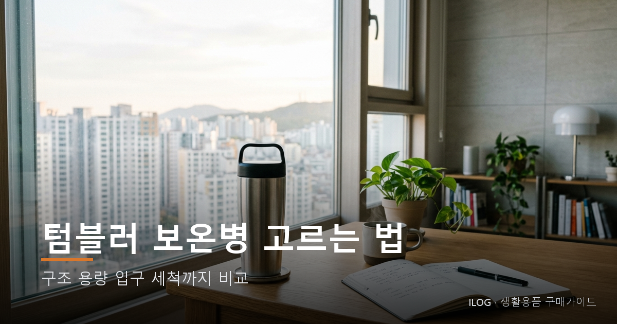 텀블러 보온병 고르는 법
