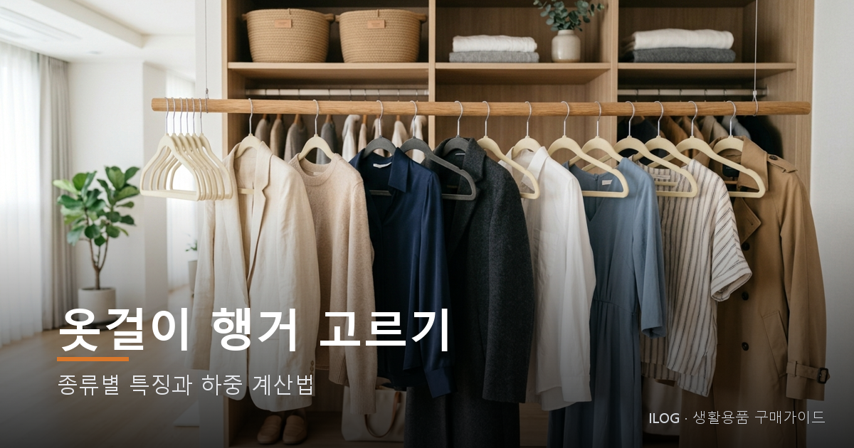 옷걸이 행거 고르기