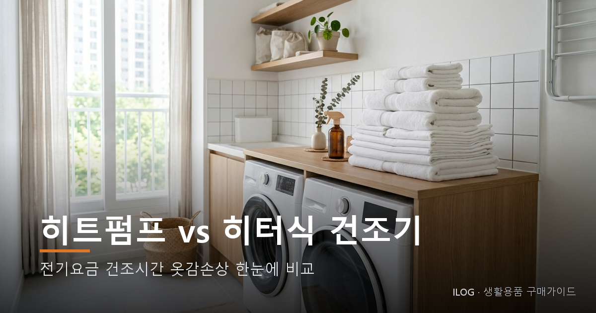 히트펌프 vs 히터식 건조기
