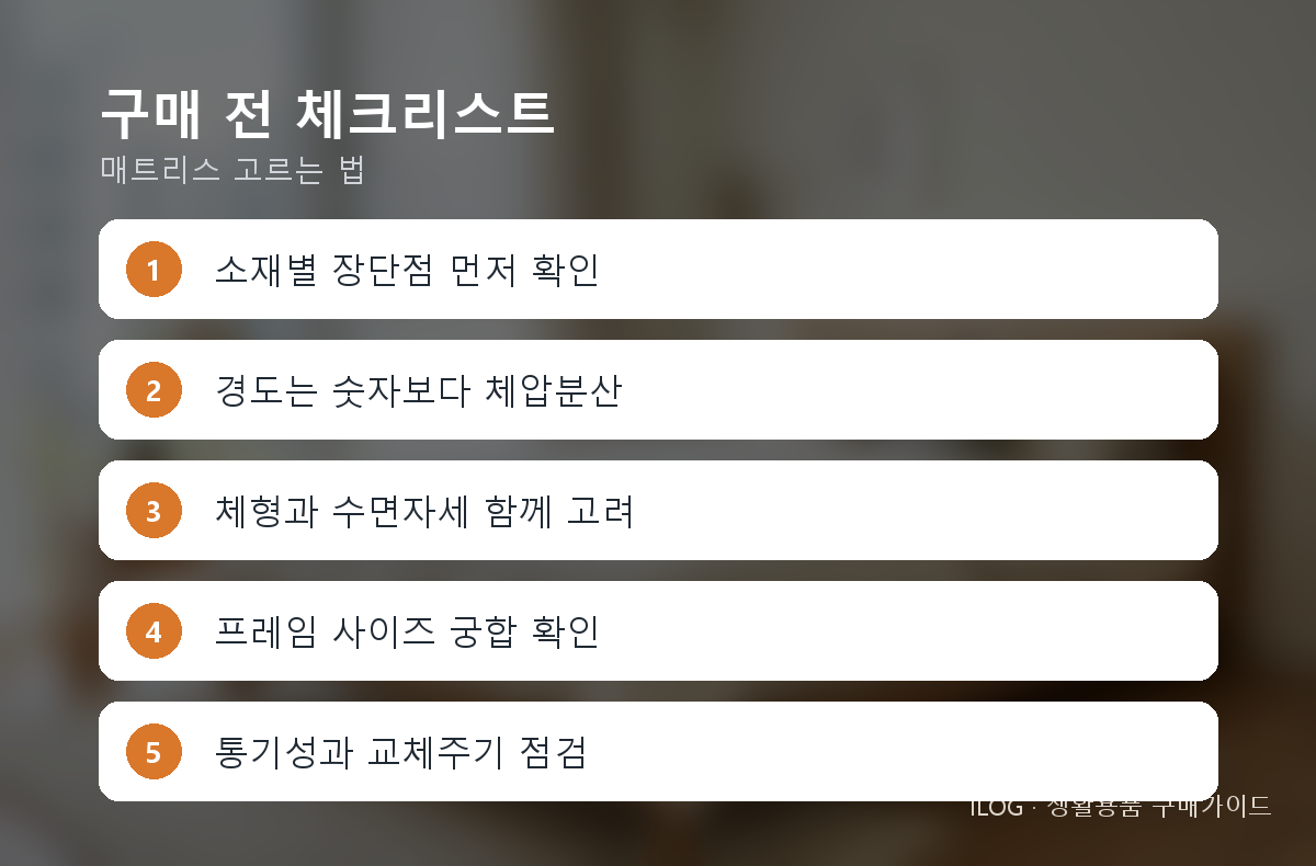 구매 전 체크리스트
