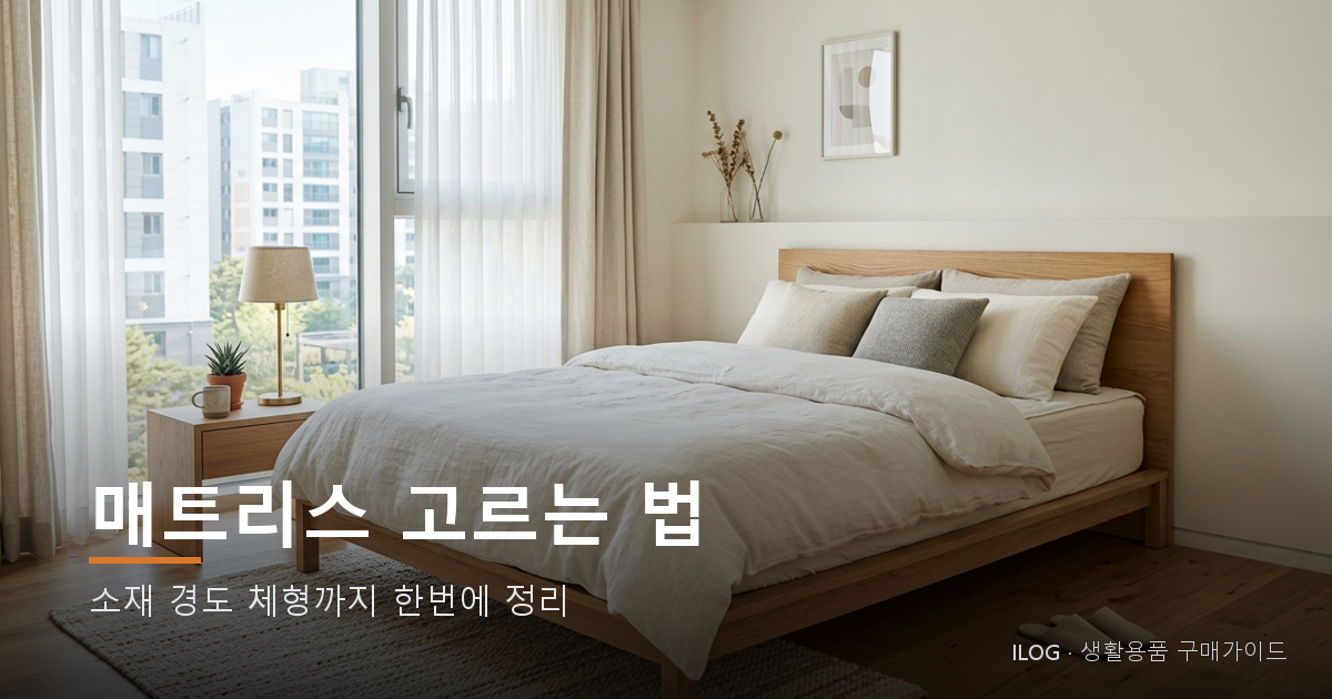 매트리스 고르는 법