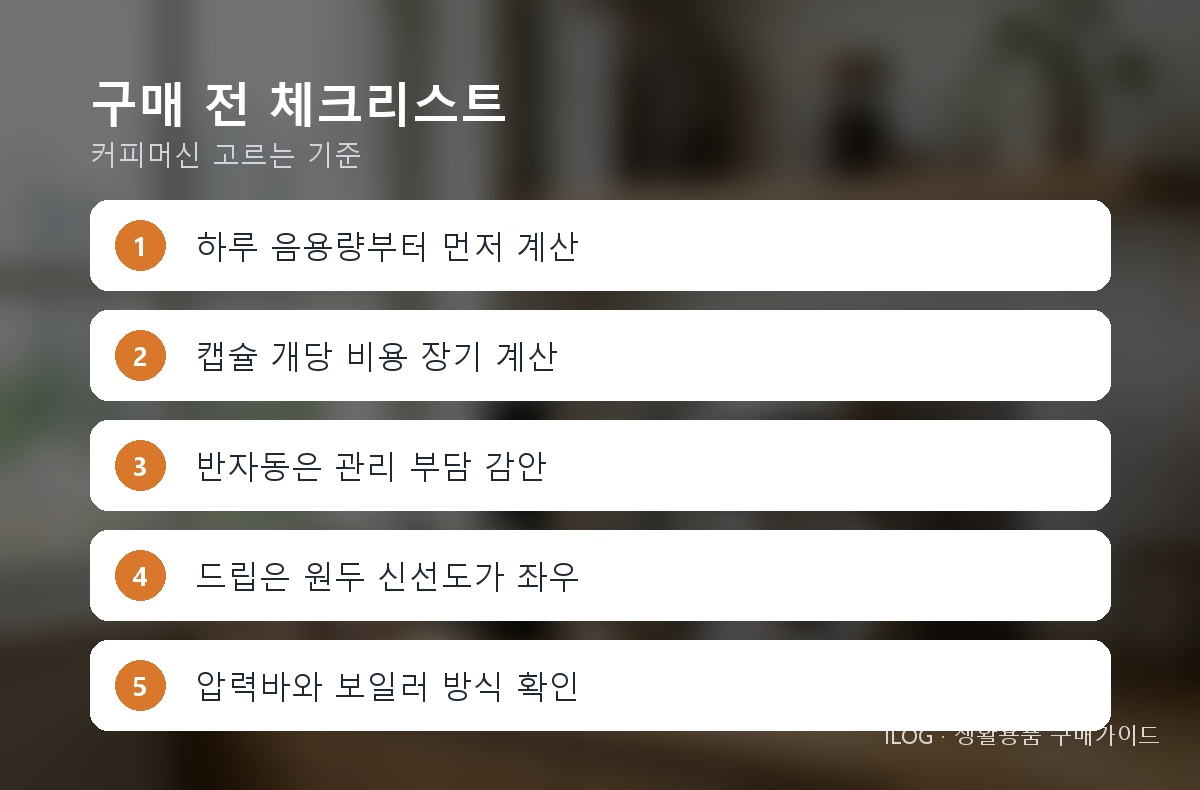 구매 전 체크리스트