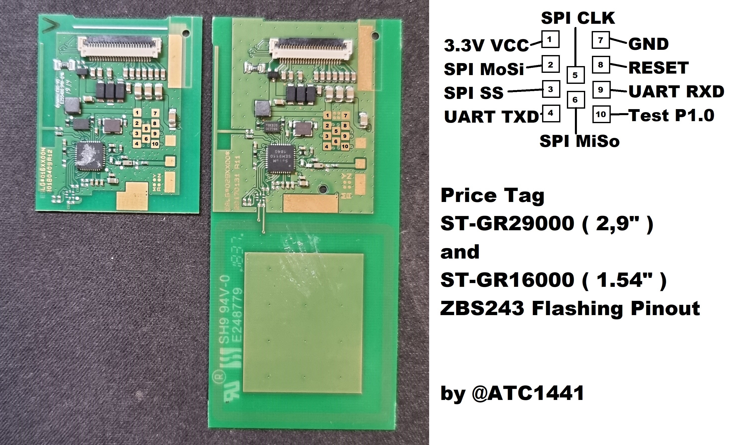 1.54 and 2.9 Pinout