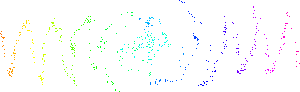 rainbow gradient rotated 2 degrees, 360 times (2 revolutions) using nearestNeighbor interpolation