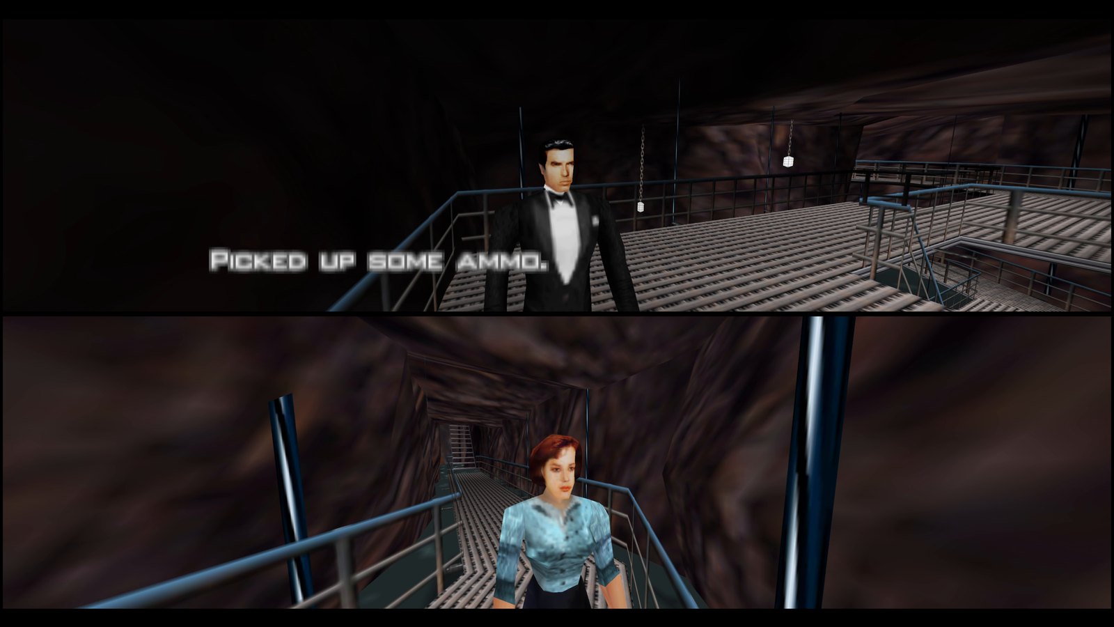 GoldenEye 007 PC port — 2-player split-screen multiplayer, in-engine capture