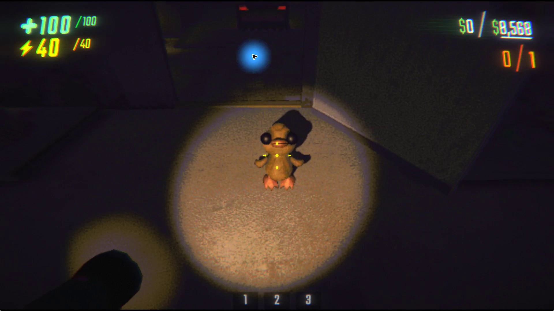 An Apex Predator spawned near the player with REPO Command Console 2.2.0