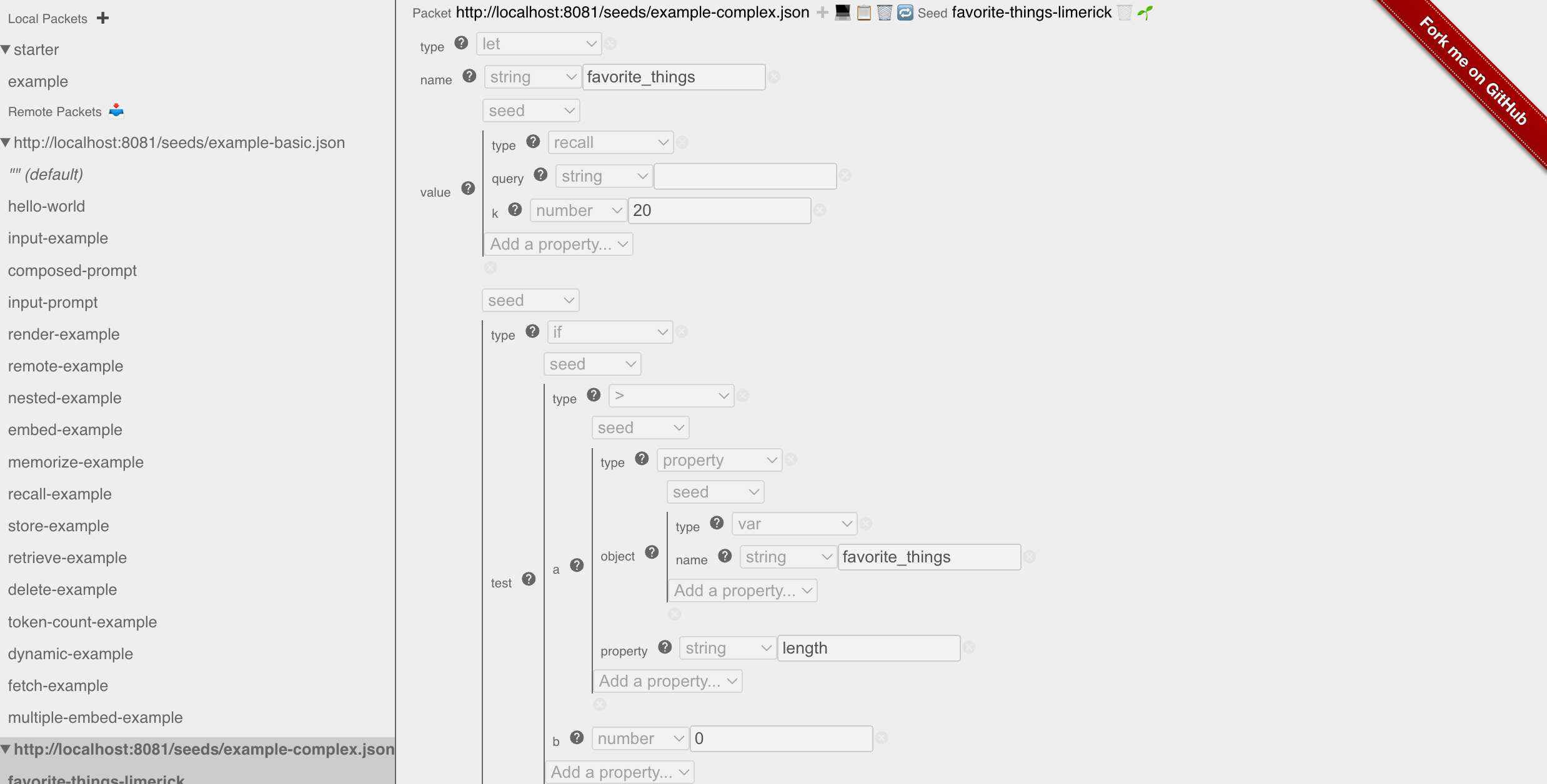 Demo of the edtior