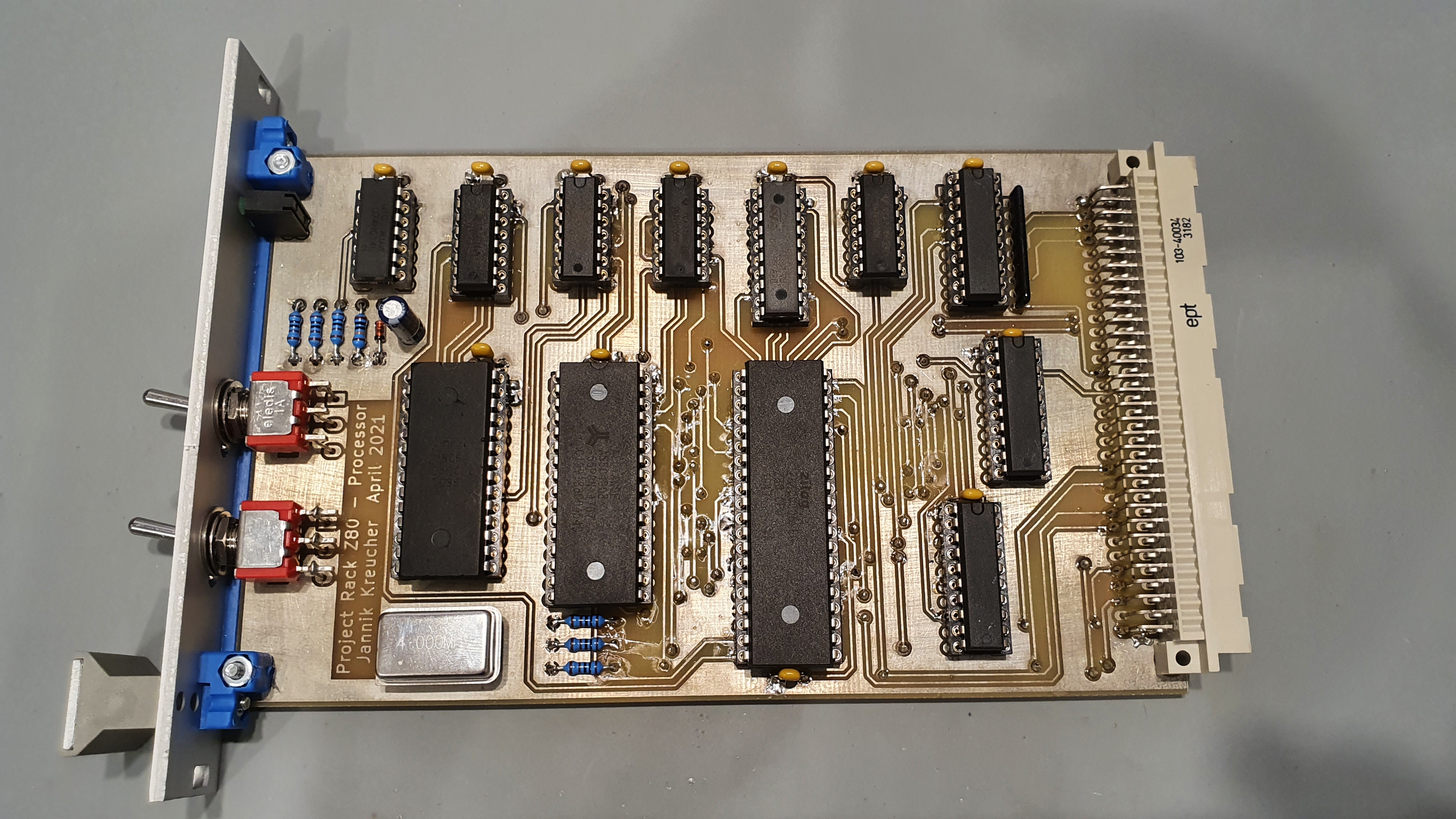 RackZ80 - Processor Board, from the project README